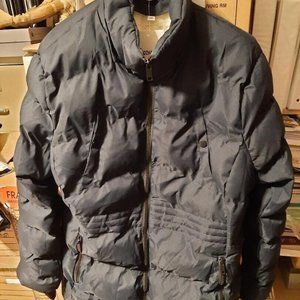 Rijing TiaoZhanZhe Women Winter Puffy Jacket Black Size XXL